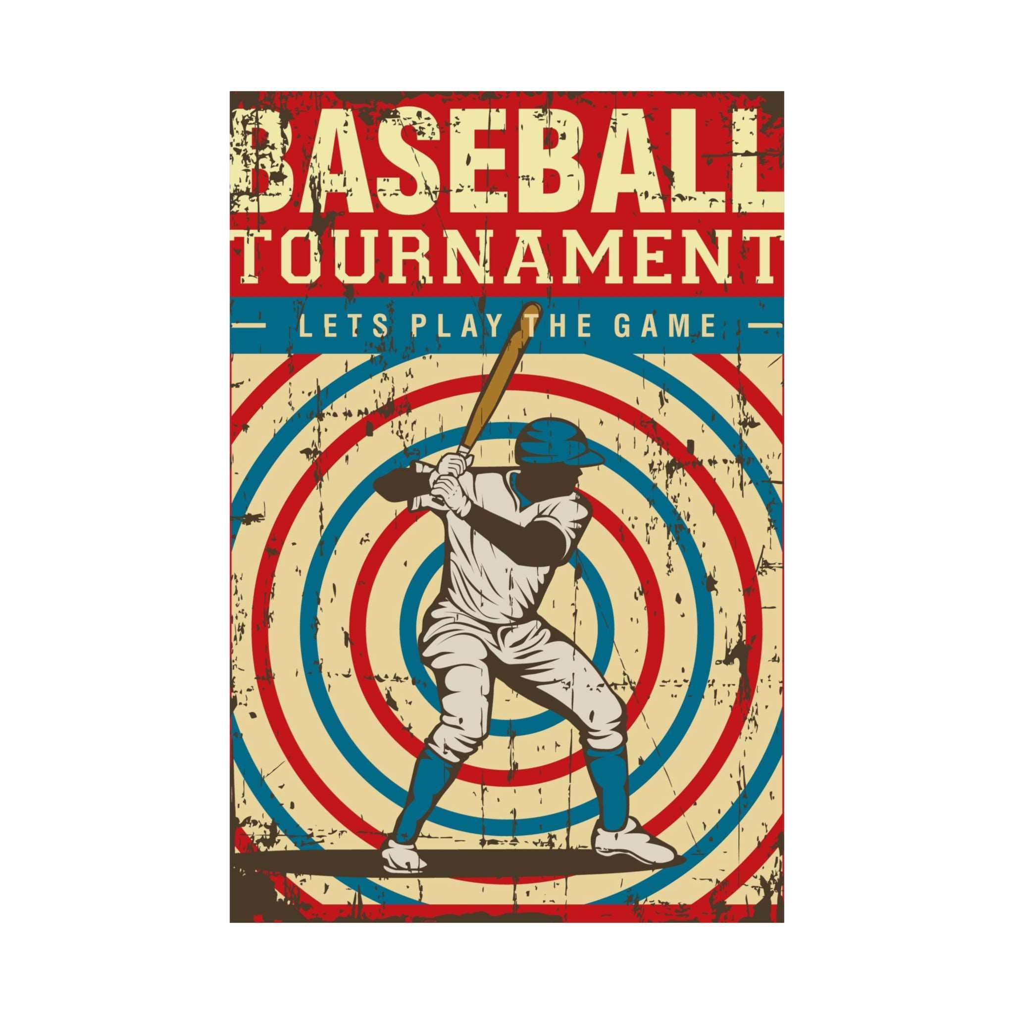 Baseball Tournament Matte Vertical Posters
