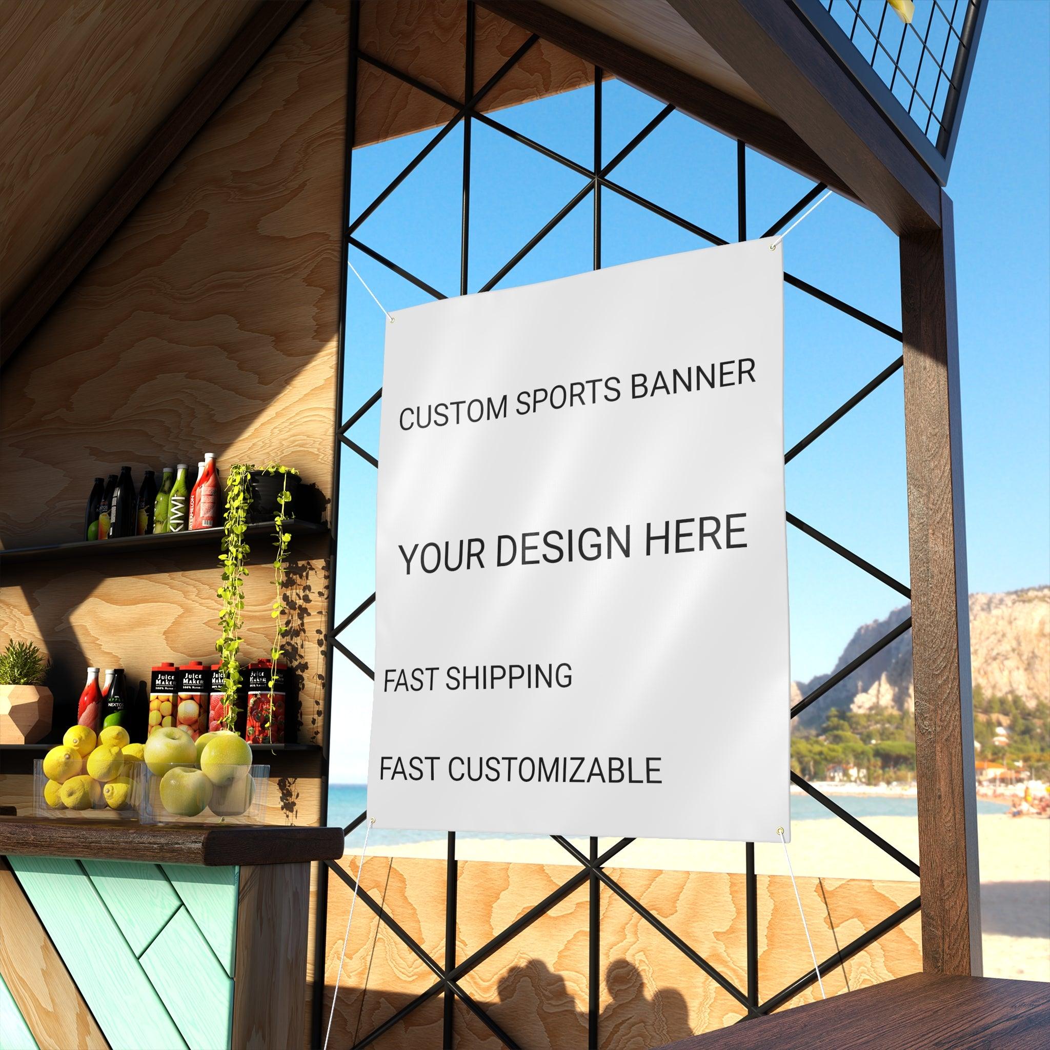 Custom Sports Matte Banner - Team Sports And Fans
